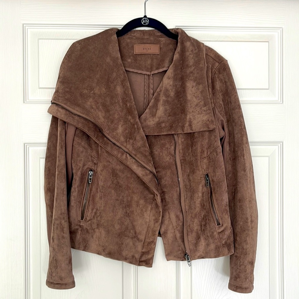 BLANKNYC Faux Suede Moto Jacket